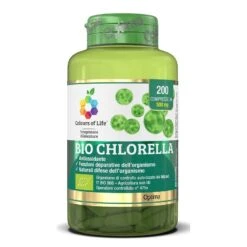 OPTIMA NATURALS SRL BIO CHLORELLA 200CPR COLOURS