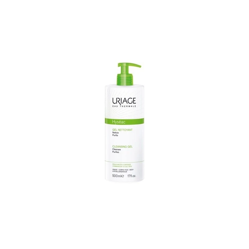 Uriage Laboratoires Dermatolog HYSEAC GEL DETERGENTE 500ML 1 Uriage Laboratoires Dermatolog HYSEAC GEL DETERGENTE 500ML