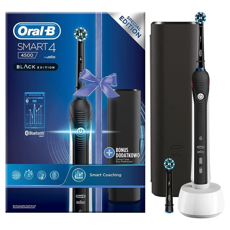 Procter & Gamble Srl Oral B Power Smart 4500 Spazzolino Elettrico Black Edition Colore Nero 1 Procter & Gamble Srl Oral B Power Smart 4500 Spazzolino Elettrico Black Edition Colore Nero