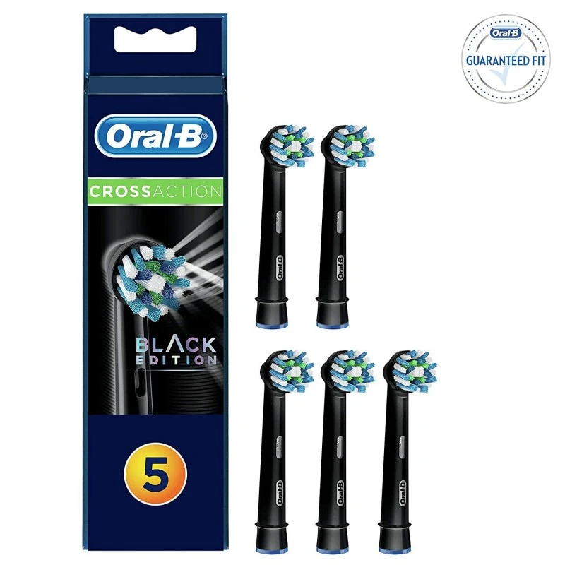 Procter & Gamble Srl Oral B Testine Di Ricambio Cross Action Black Edition 5 Pezzi 1 Procter & Gamble Srl Oral B Testine Di Ricambio Cross Action Black Edition 5 Pezzi