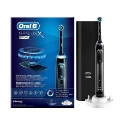 Procter & Gamble Srl Oral B Genius X 20100S Spazzolino Elettrico Black Edition Colore Nero