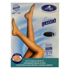 Sauber Linea Classica Autoreggente Maglia Microrete 70 Denari Taglia 4 Colore Nero