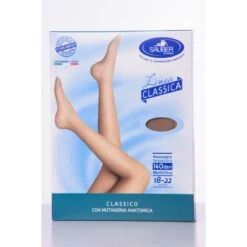 Sauber Linea Classica Collant Classico Maglia Liscia 140 Denari Taglia 1 Colore Neutro Beige
