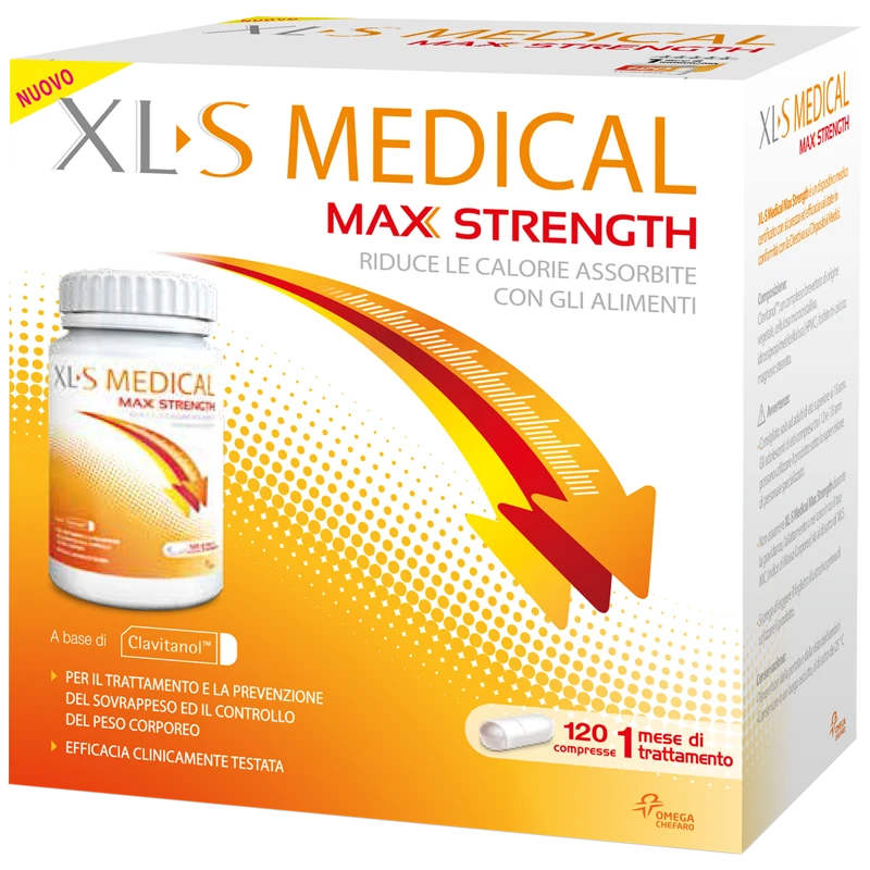 PERRIGO ITALIA Srl XLS Medical Max Strenght 120 Compresse Integratore&Linea Controllo Del Peso 1 PERRIGO ITALIA Srl XLS Medical Max Strenght 120 Compresse Integratore&Linea Controllo Del Peso