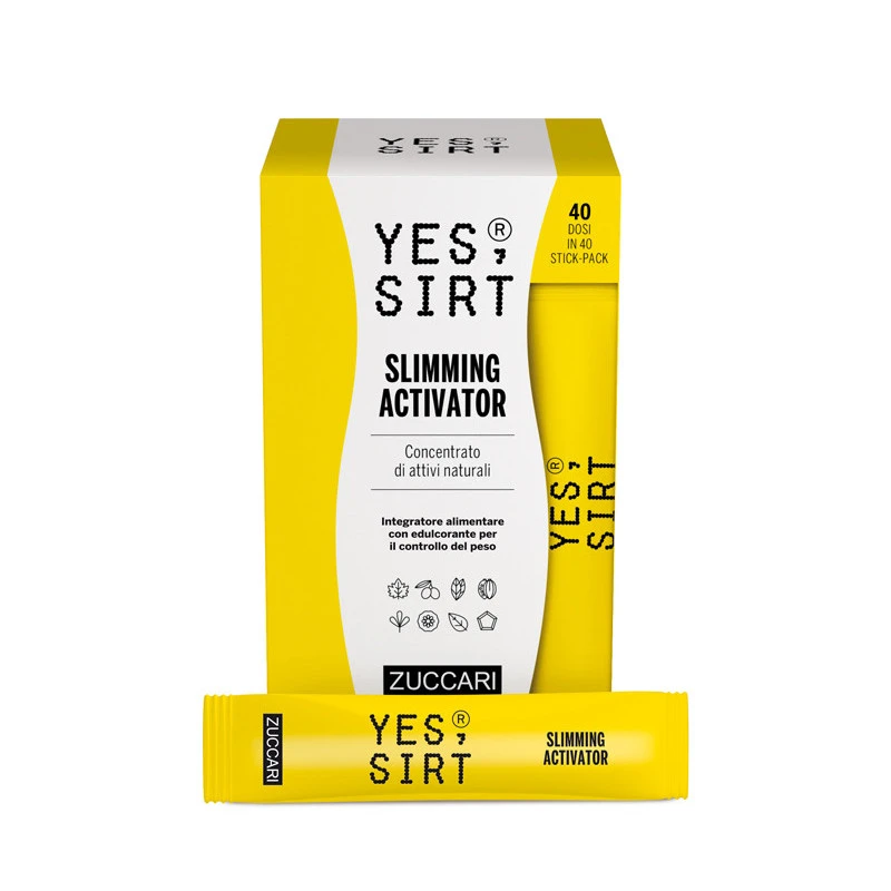ZUCCARI Srl YES SIRT SLIMMING ACTIVATOR 40 STICKPACK DA 2,5 G 1 ZUCCARI Srl YES SIRT SLIMMING ACTIVATOR 40 STICKPACK DA 2,5 G